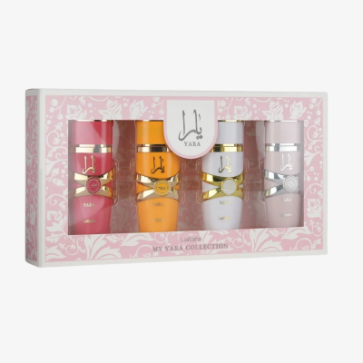Lattafa Yara Collection 25ml 4pcs Gift  set (tous, moi, candy, yara)