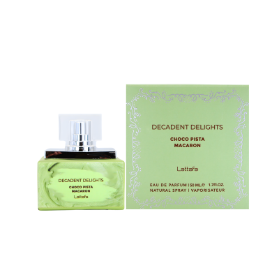 LATTAFA DECADENT DELIGHTS MACARON CHOCO PISTA 50ML 1.7FL.OZ