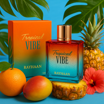 Rayhaan Tropical Vibe Eau de Parfum for Everyone 3.4 Oz 100 Ml Summer Hammer
